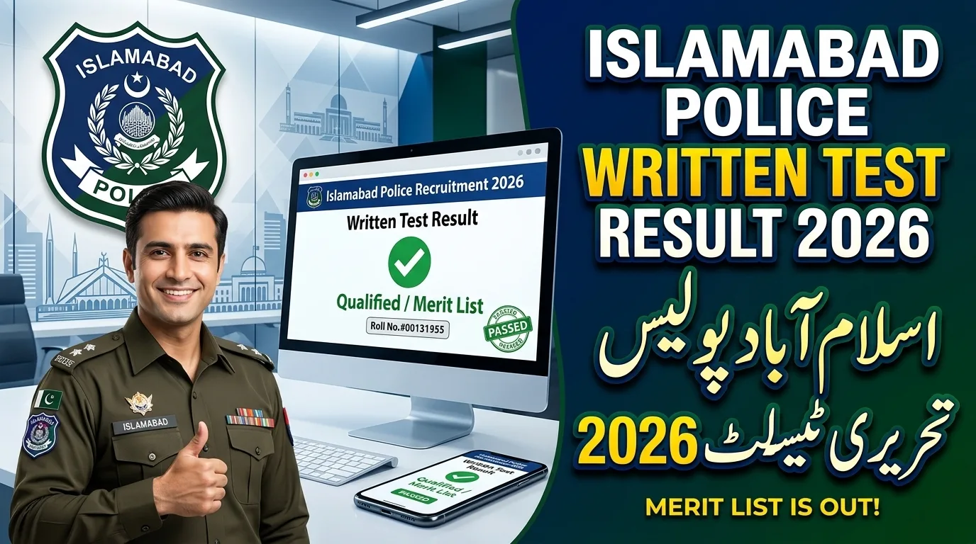 Islamabad Police Written Test Result